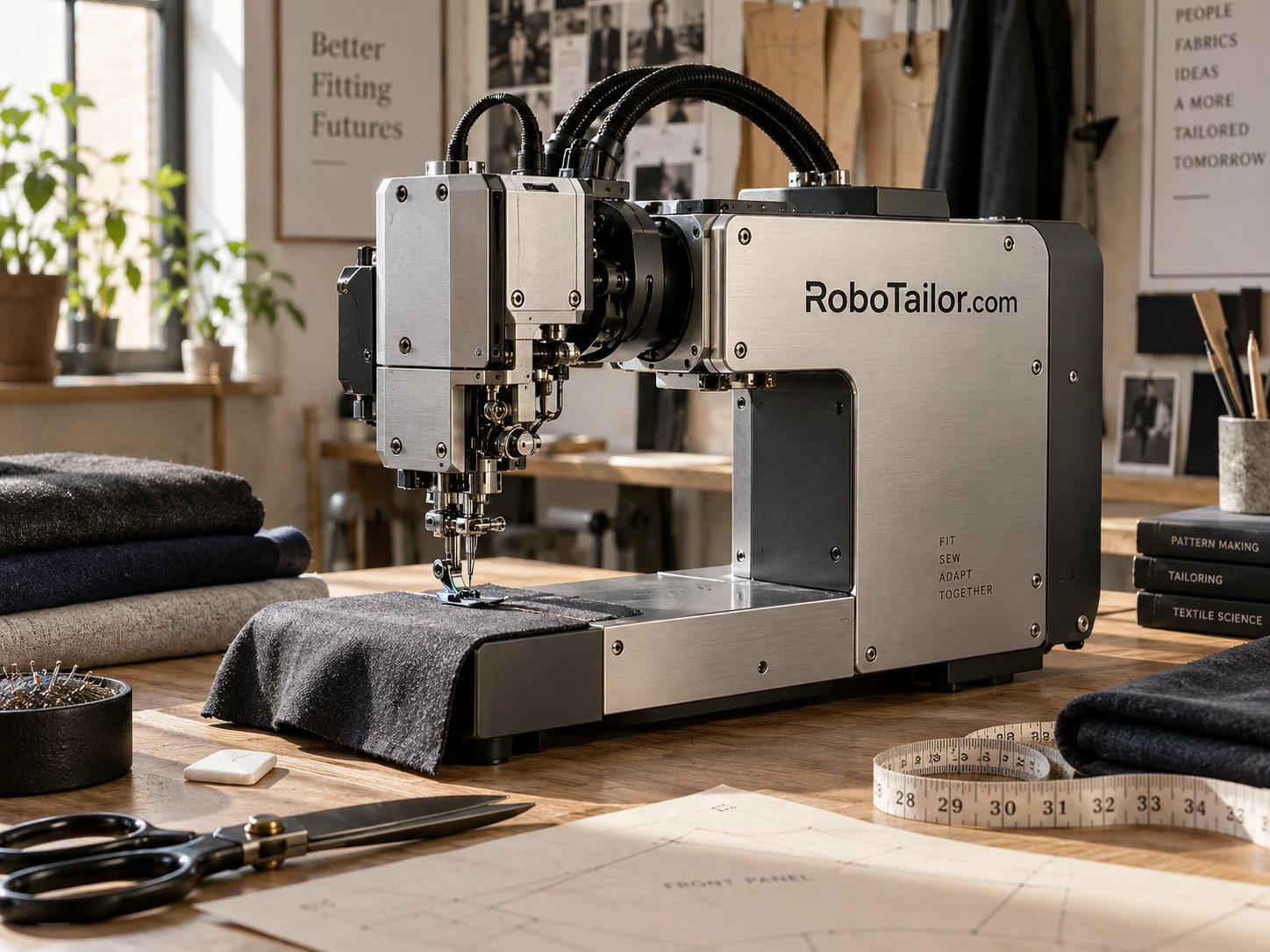 A sewing and fitting robot platform